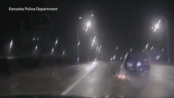 Kenosha County police chase, squad rammed