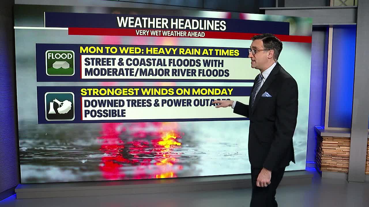 Seattle weather: First round of heavy rain will arrive Monday