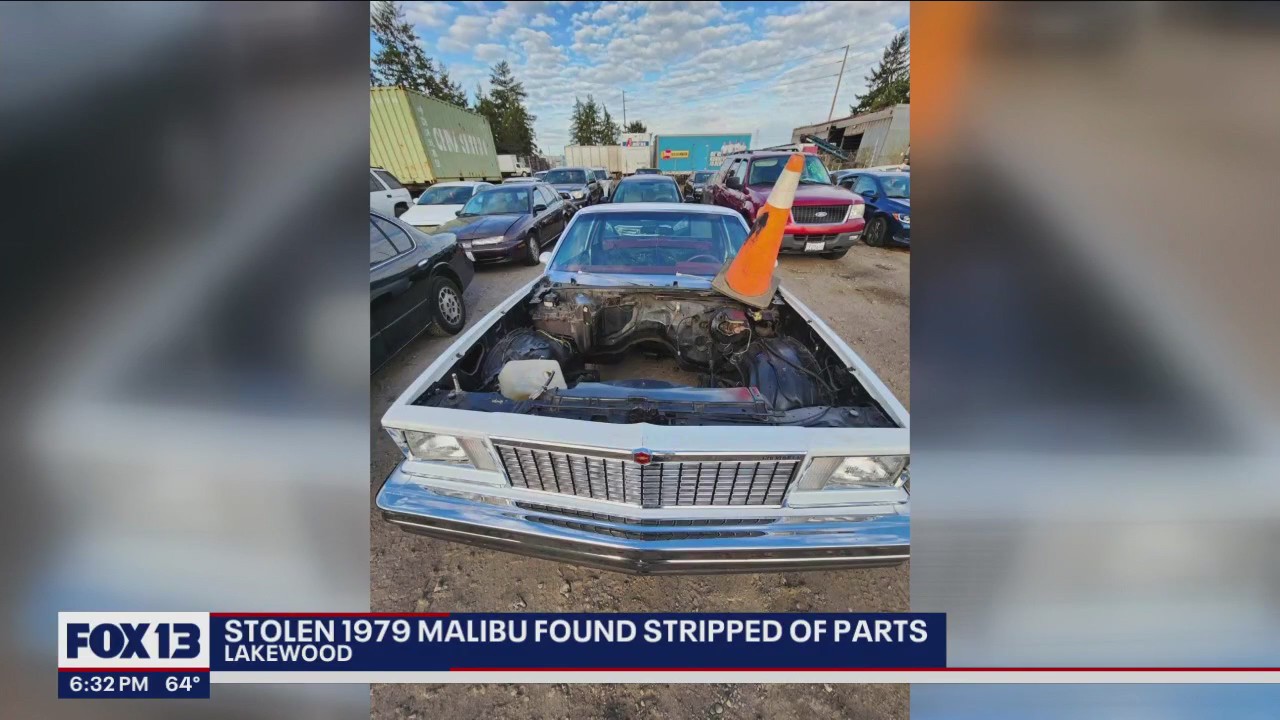 Stolen 1979 Malibu found stripped of parts