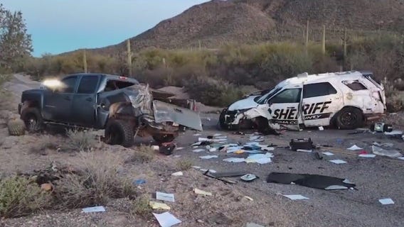 Suspect crashes stolen Pima County Sheriff's vehicle
