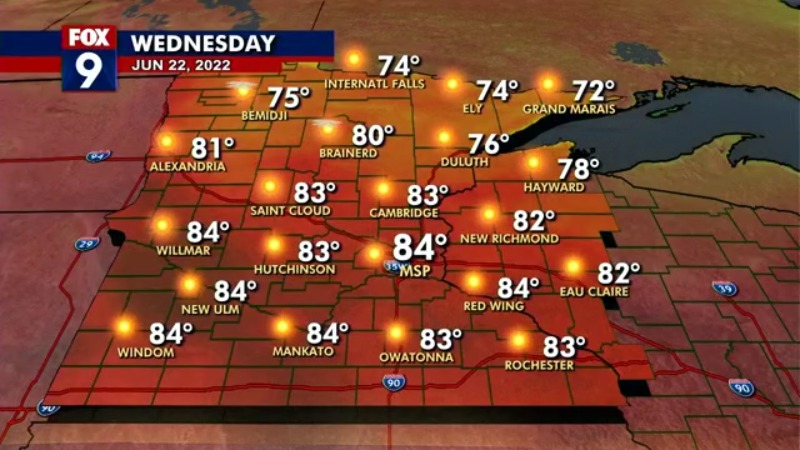 Tuesday's forecast: The heat sticks around (though cooler than yesterday!)