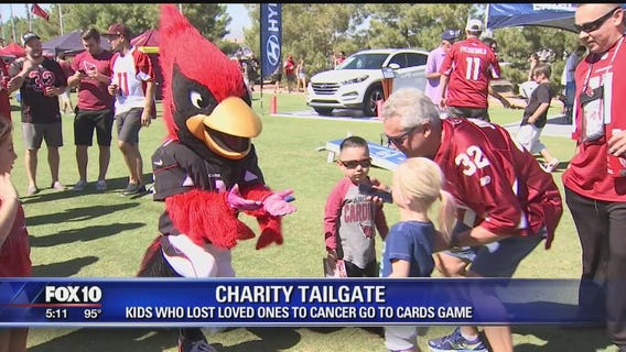 Organization creates charity tailgate for kids who've lost loved ones to cancer
