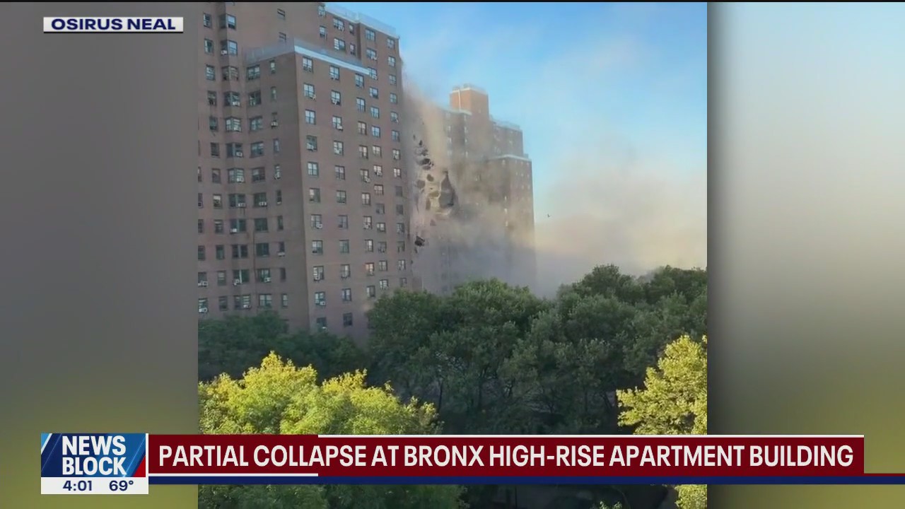 Partial collapse at Bronx high-rise apartment building, community impact | FOX 5 News Block