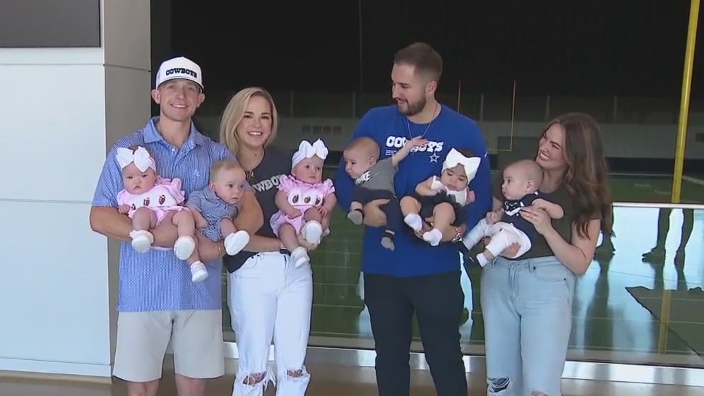 Families connect over NICU experience with triplets