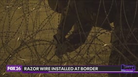 Operation Lone Star utilizes razor wire at Texas border