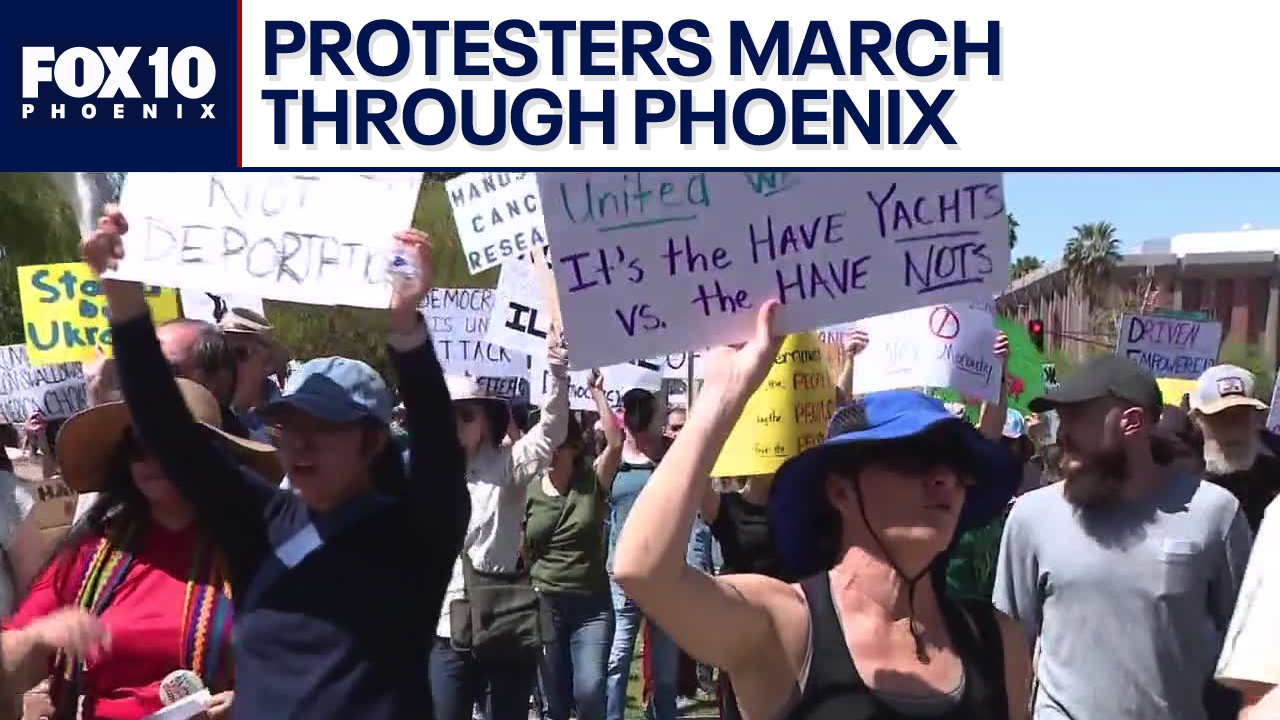 Rally at Arizona Capitol against Trump, Musk