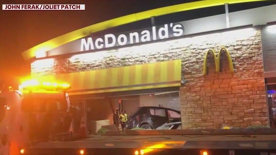 Car crashes into Will County McDonald's
