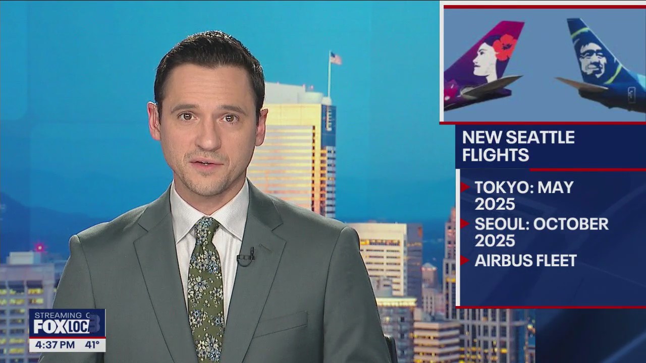 Alaska Airlines launching two direct Seattle to Asia flights in 2025