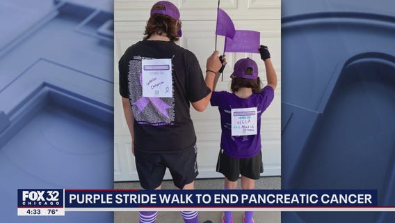 Thousands across U.S. get ready for Chicago's PurpleStride walk to end pancreatic cancer