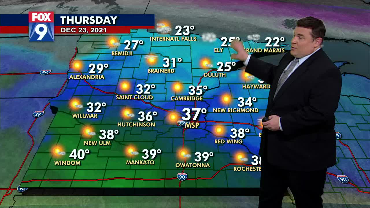 Icy mix Thursday morning, warmer conditions develop by afternoon