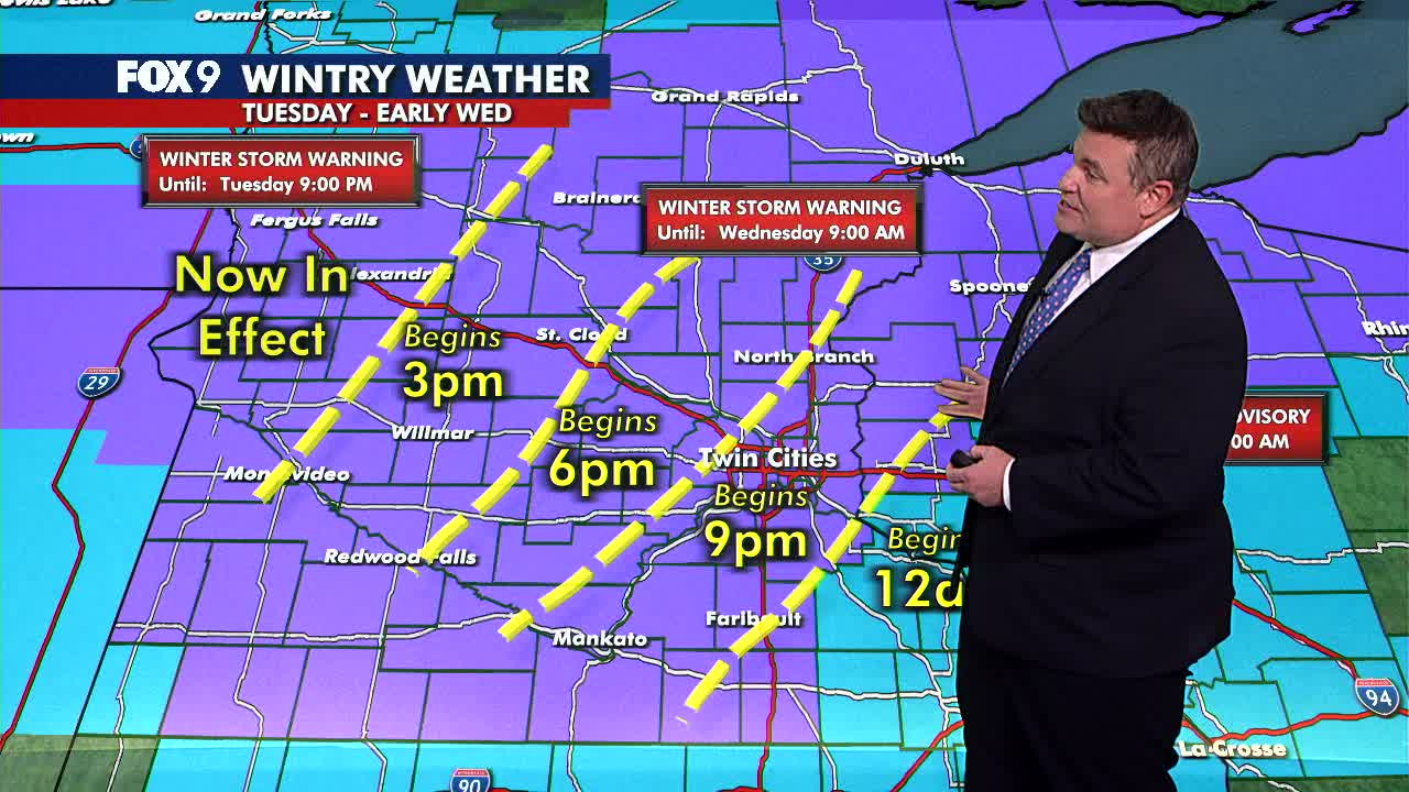 MN weather: Tuesday-Wednesday winter storm [noon update]