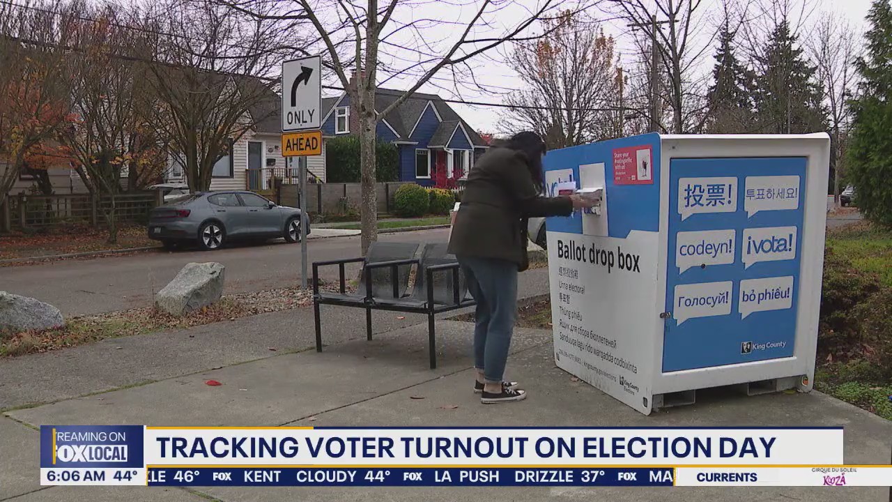 Tracking voter turnout in WA on Election Day