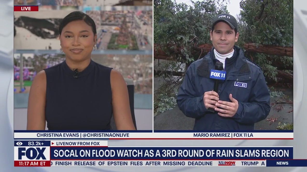 Southern California getting hit with more rain Friday