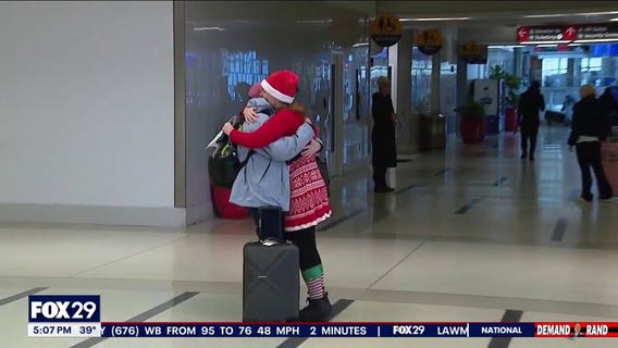 Holiday travel rush: Philadelphia International Airport