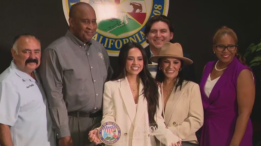 Becky G awarded key to City of Inglewood