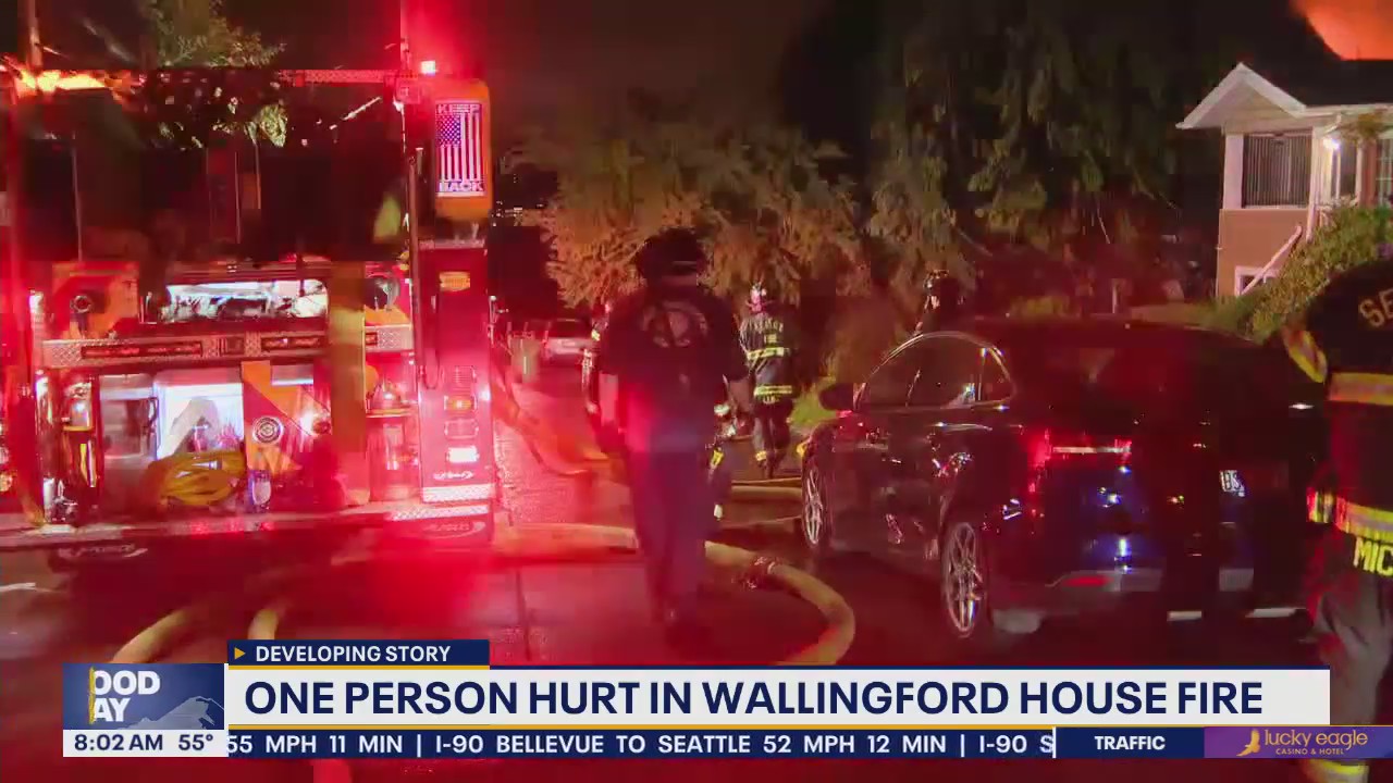 One person hurt in Seattle's Wallingford neighborhood house fire