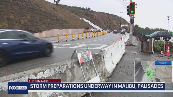 Preparations underway in Malibu, Palisades as storm moves in
