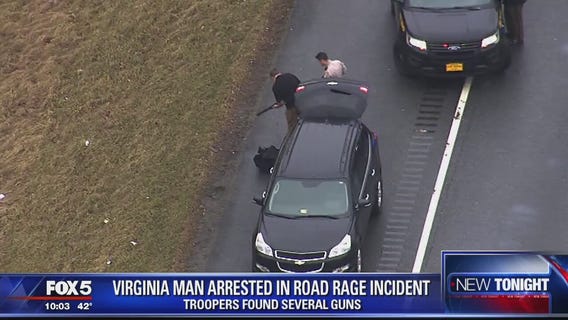 Virginia man arrested for road rage incident; several weapons recovered from vehicle