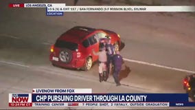 LA Police chase ends with PIT maneuver