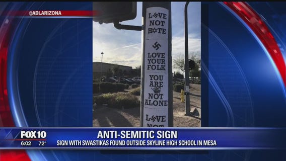 Anti-Semitic sign found outside Mesa school