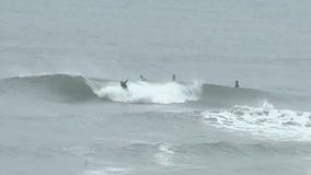 Downpours hit Palisades burn scar area