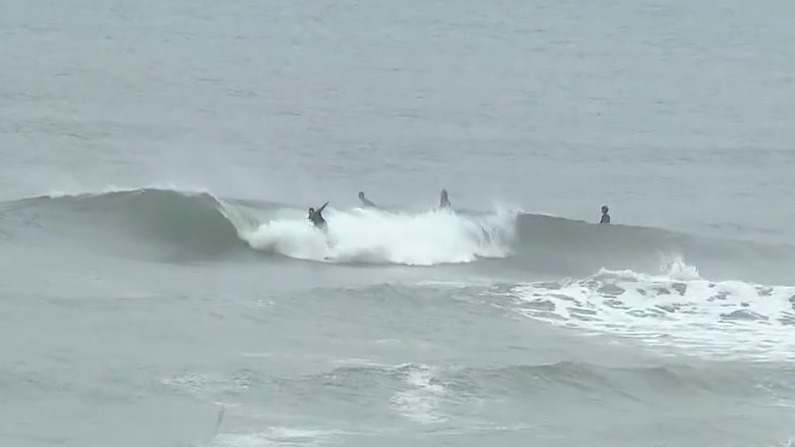 Downpours hit Palisades burn scar area