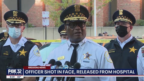 Chicago police officer shot in face, released from hospital
