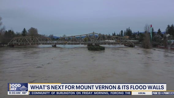 Mount Vernon flood wall credited with protecting downtown as city braces for more rain