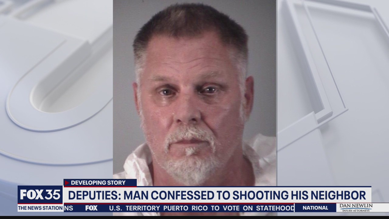 Deputies say man confessed to shooting his neighbor | FOX 35 Orlando