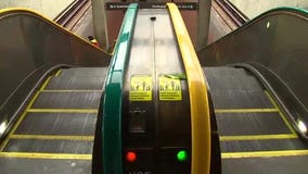 Metro add colors to escalators to help commuters