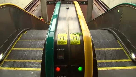 Metro add colors to escalators to help commuters