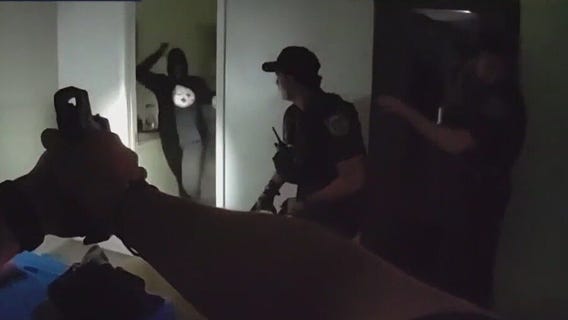 Bodycam footage shows woman threaten deputies with knife