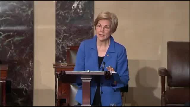 Warren silenced by Senate Republicans after violating arcane rule