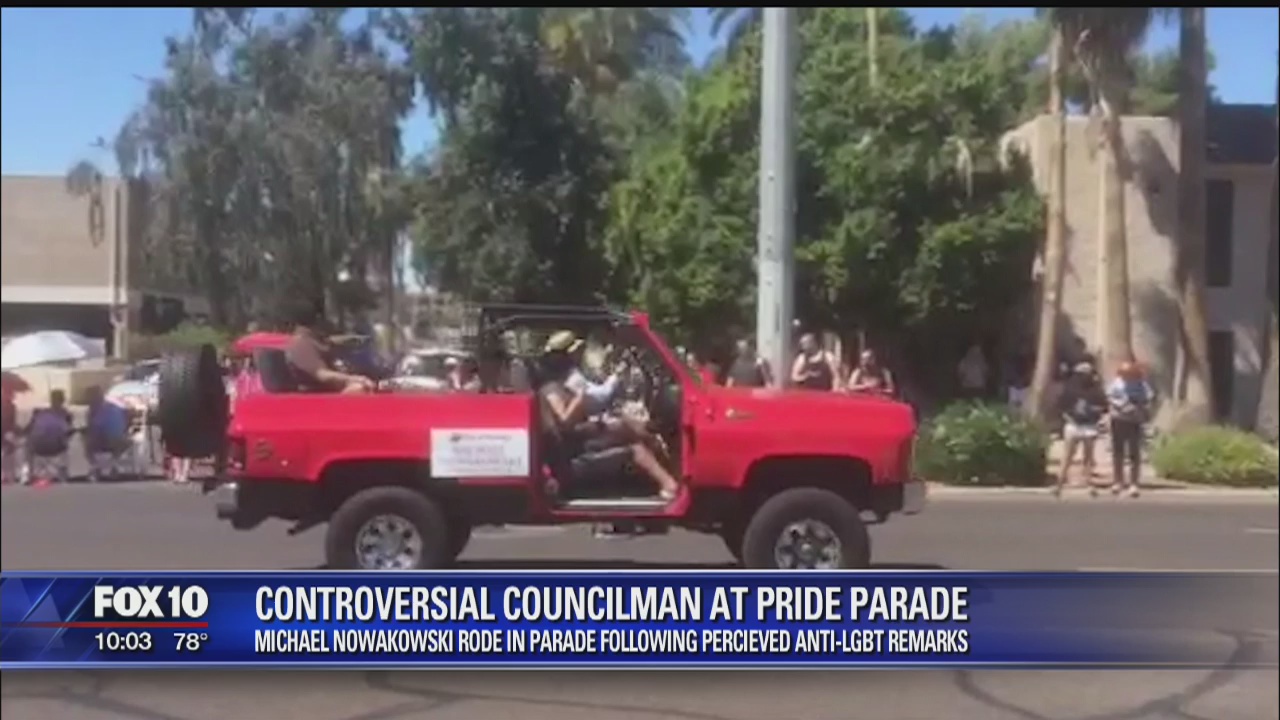 Nowakowski at Gay Pride after controversial remarks