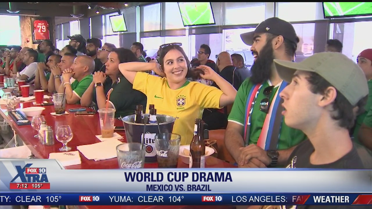 Mexico fans watch in Laveen, as team was defeated