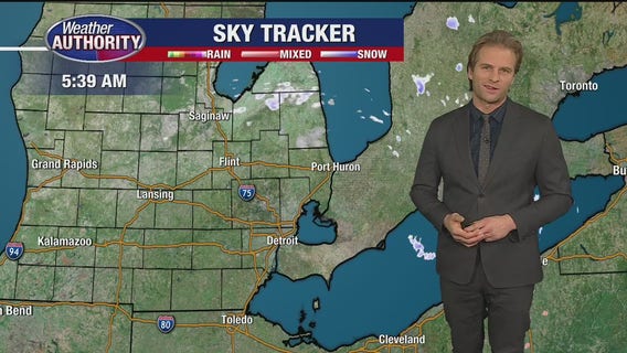 Spotty freezing rain to start the day