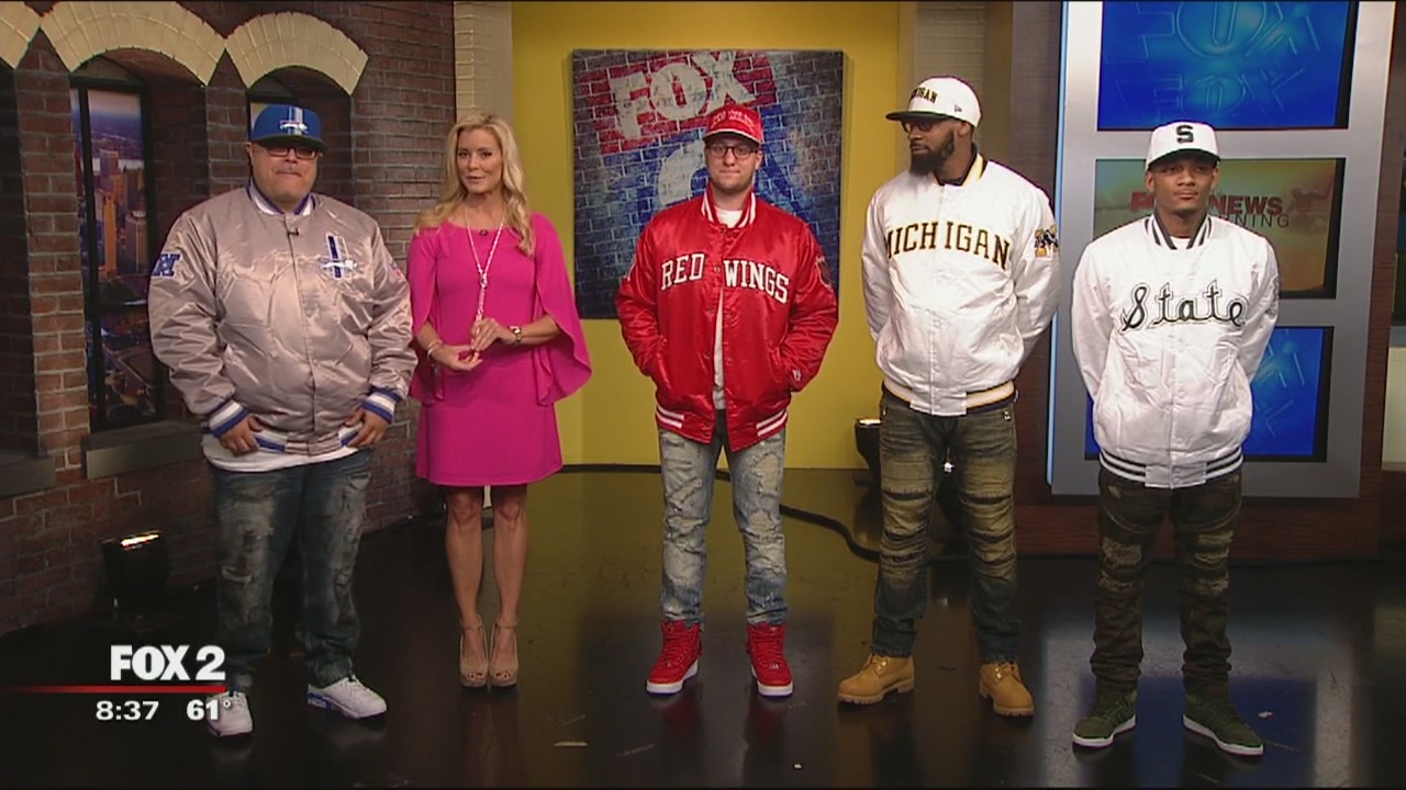 Satin starter jackets at Elite Mr. Alan's