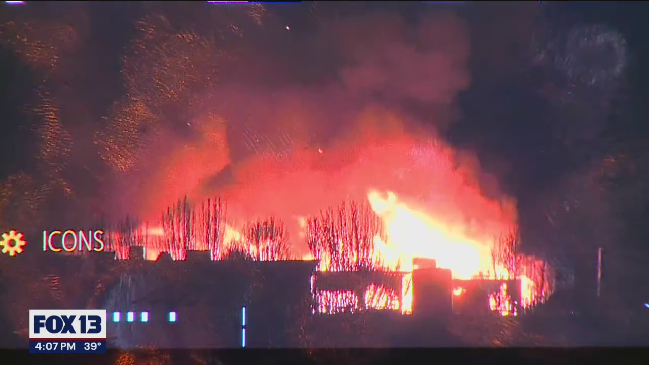 Five-story building in Olympia destroyed by a fire