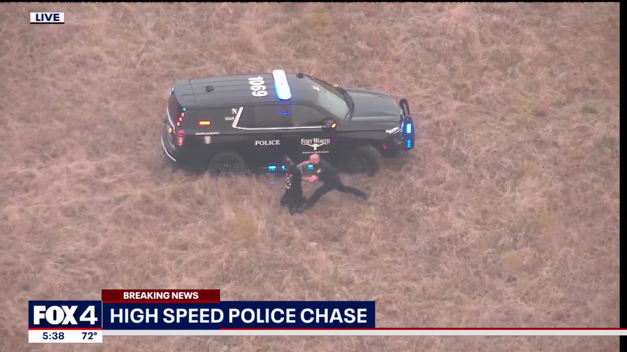 Front-flipping suspect tries to run from chase