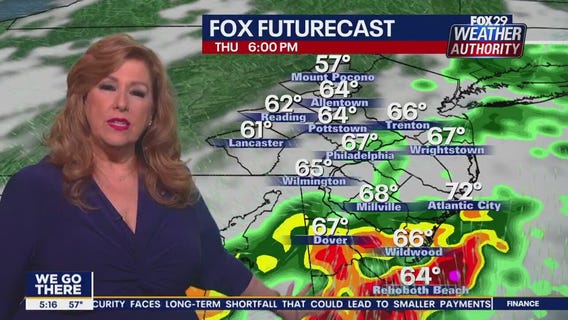 Weather Authority: Thursday, 5 a.m. forecast