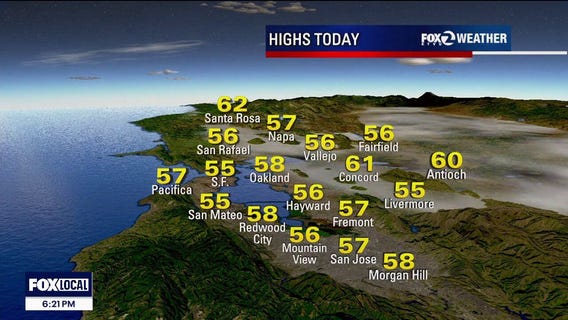 Clear, dry days ahead for the Bay Area