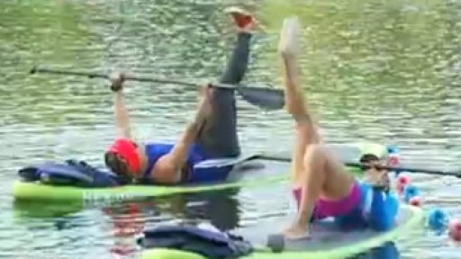 Working out on Lady Bird Lake