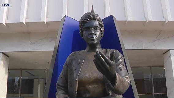 Barbara Jordan monument at POST Houston