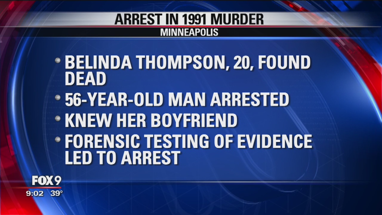 Man arrested in connection to 1991 murder of Minneapolis woman | FOX 9 ...