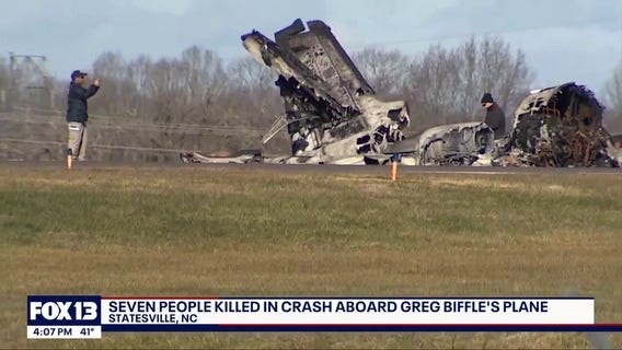 NASCAR legend's Greg Biffle plane crashes in North Carolina