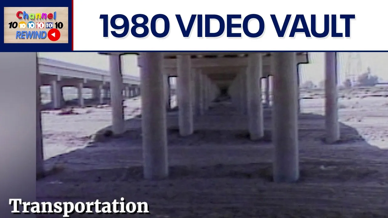 Channel 10 Rewind: 1980 - Freeway channel flooding fears | Video Vault