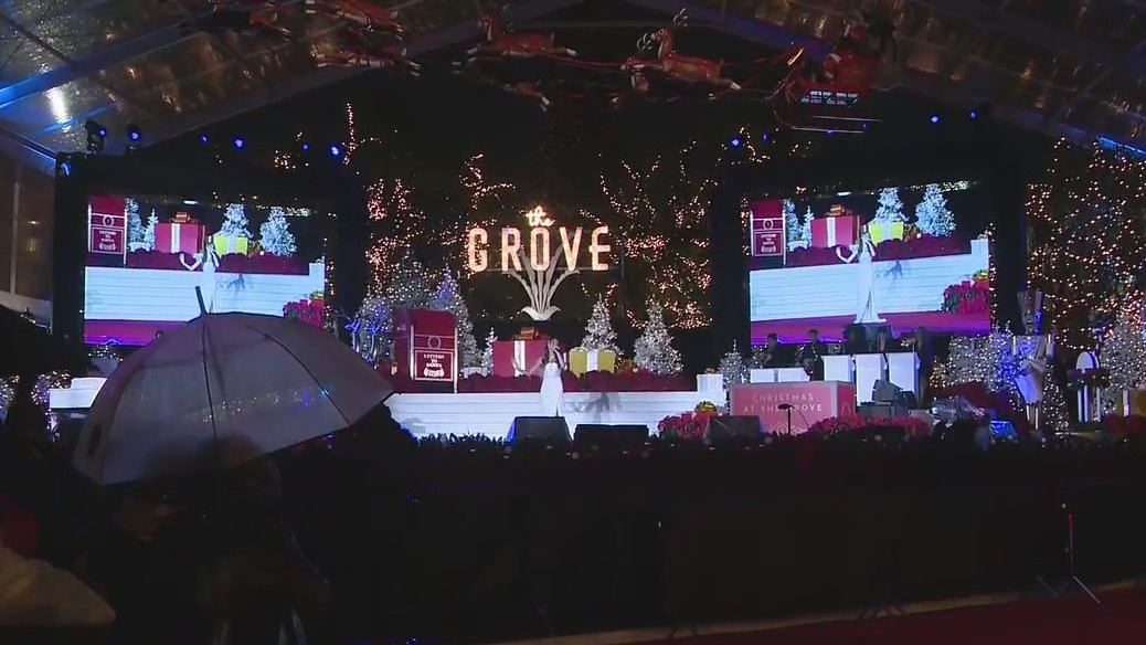 24th annual tree lighting at The Grove