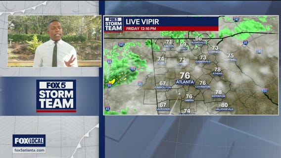 Friday midday weather forecast