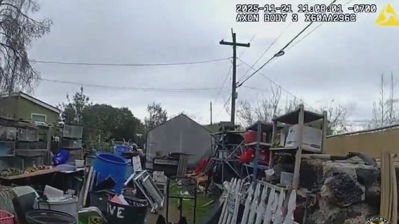 Video shows police tracking sex offender near bus stop