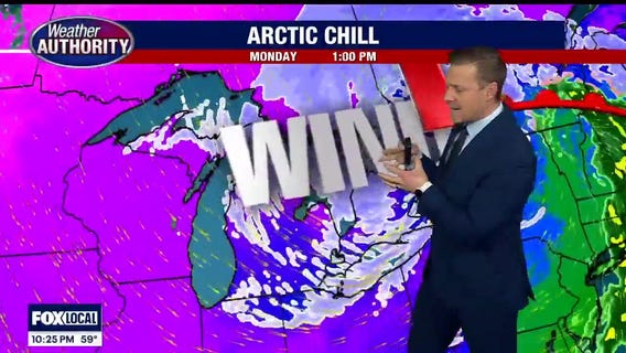 High Wind Warning for SE Michigan Monday